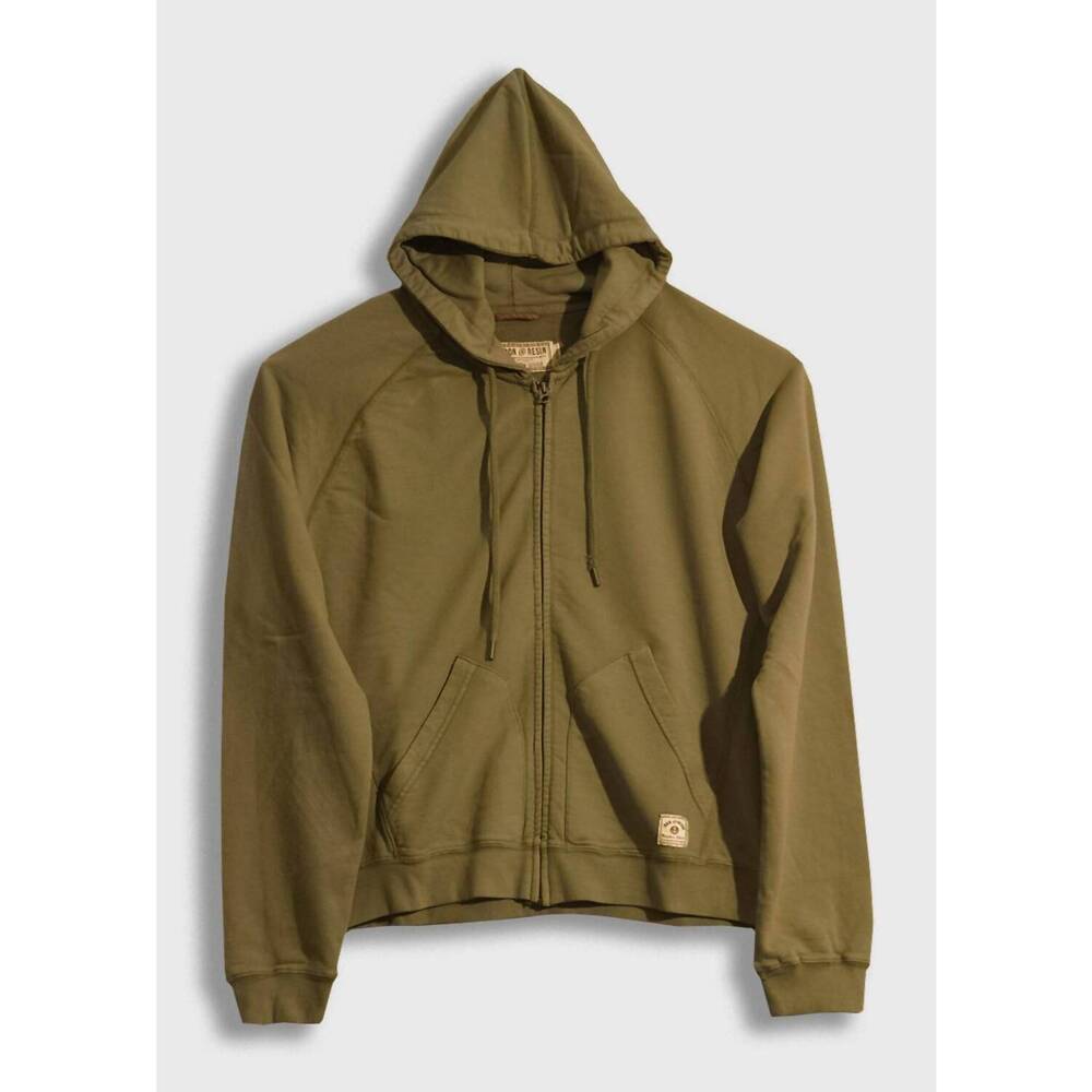 NEW IRON & RESIN men's maker hoodie in olive